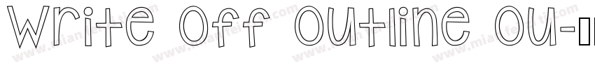 Write Off Outline Ou字体转换
